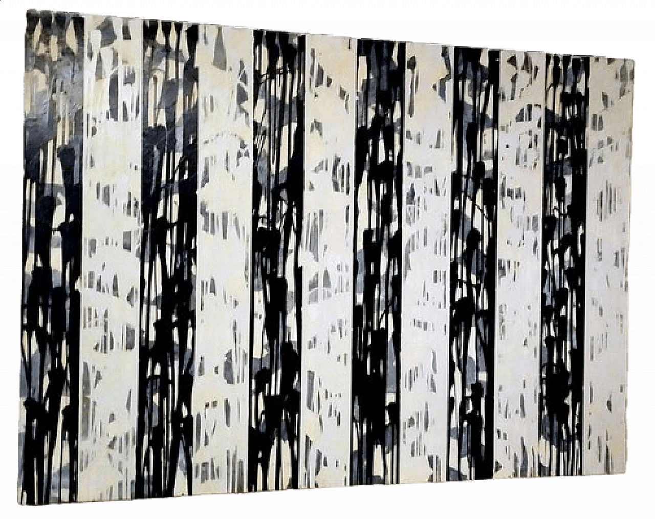 Kalina Richard, Object lesson, acrilico, collage e smalto su tela, 1990 7