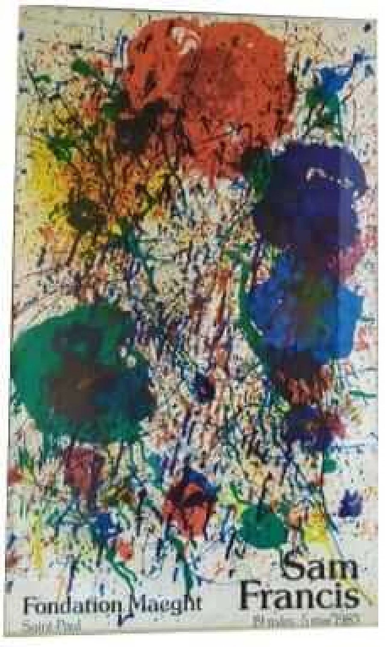 Sam Francis, abstract composition, lithography, 1983 11