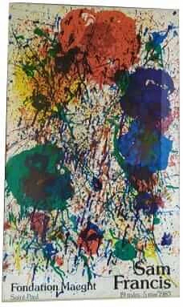 Sam Francis, abstract composition, lithography, 1983