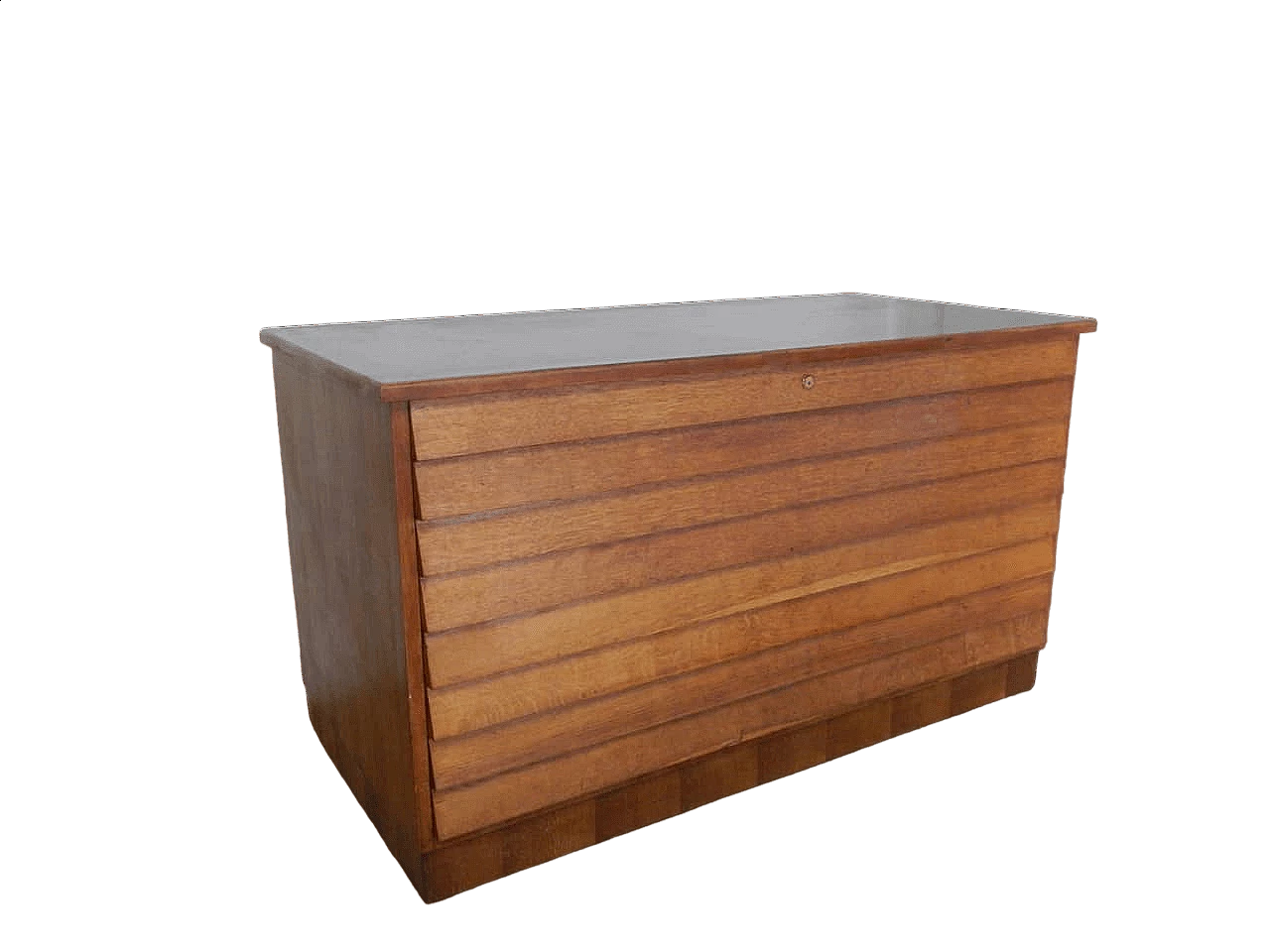 Oak chest of drawers with formica top, 1950s 12