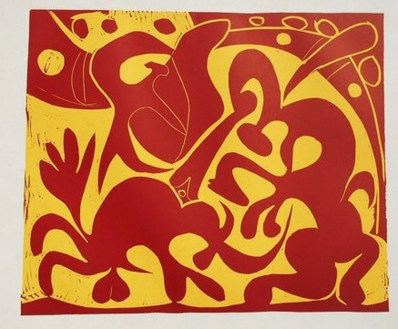 Pablo Picasso, Matador, bull and picador, linocut, 1962 2