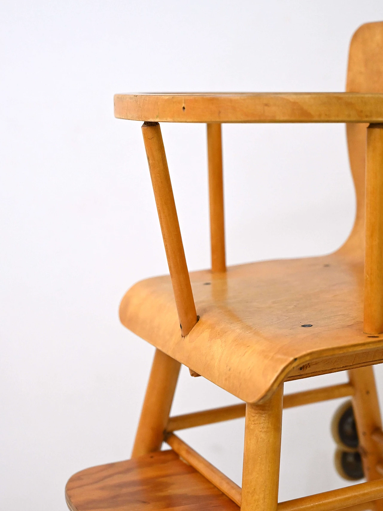 Wood convertible high chair, 1960s 9