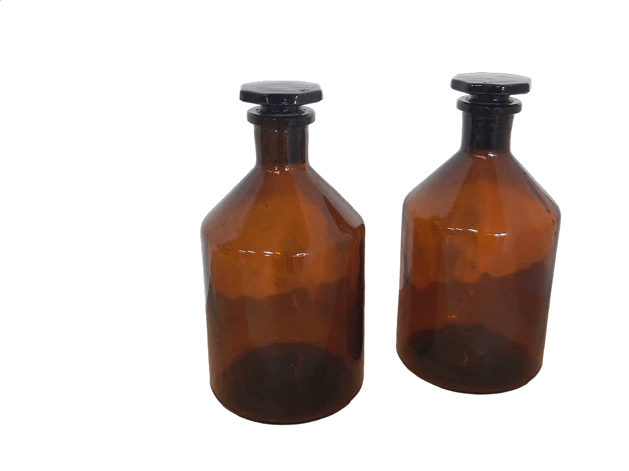Pair of glass apothecary bottles, 1950s 9