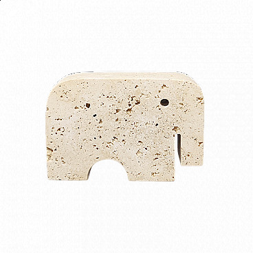 Travertine elephant sculpture by Enzo Mari for Fratelli Mannelli, 1970s