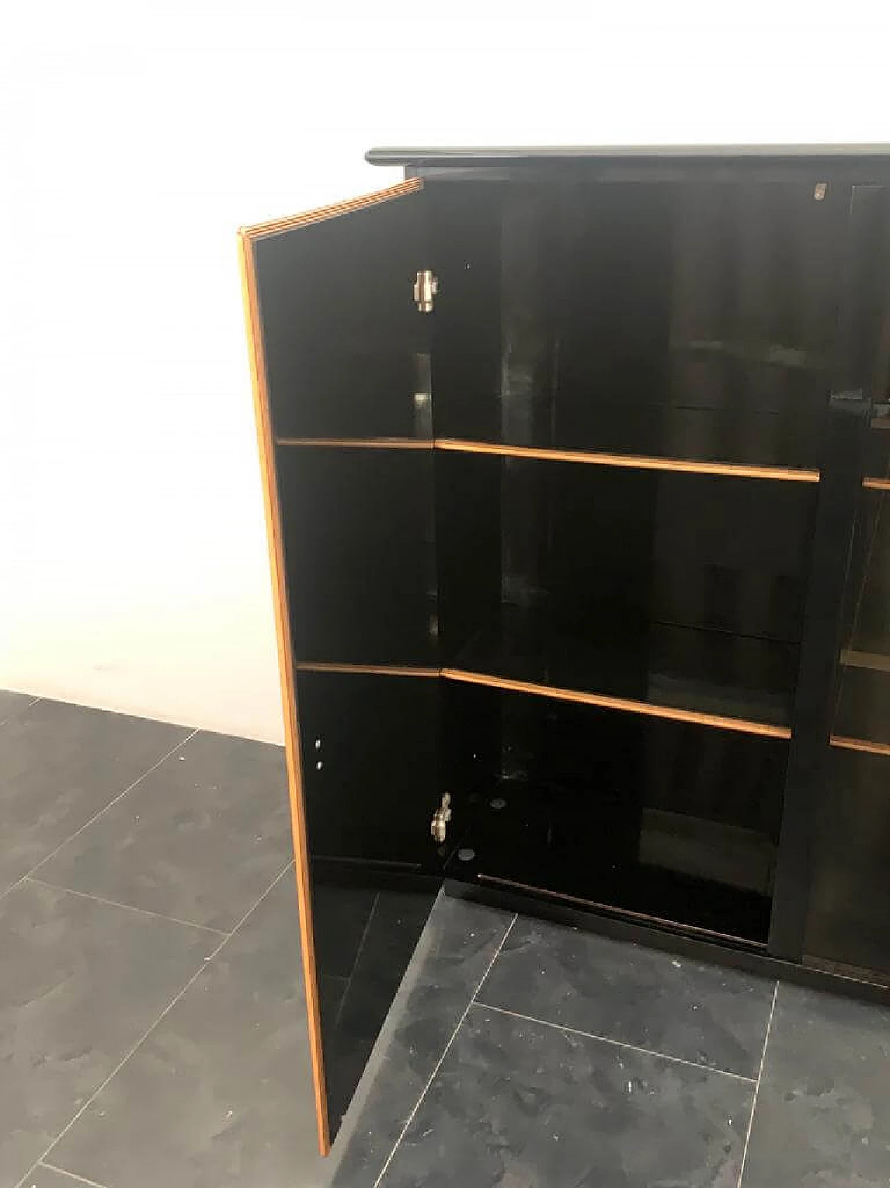 Lacquered sideboard with moulded wood by Pierre Cardin, 1960s 6