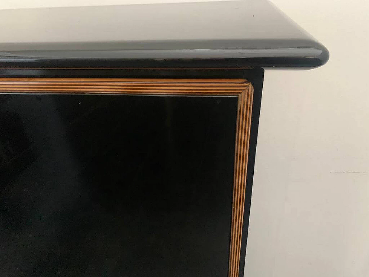 Lacquered sideboard with moulded wood by Pierre Cardin, 1960s 10