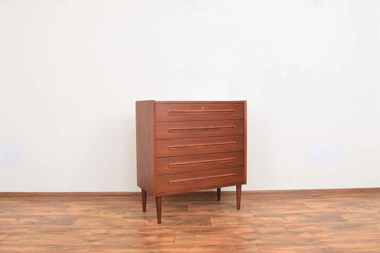 Danish teak chest of drawers, 1960s 1