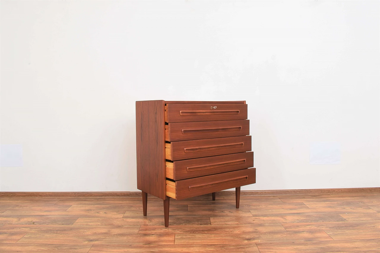 Danish teak chest of drawers, 1960s 4