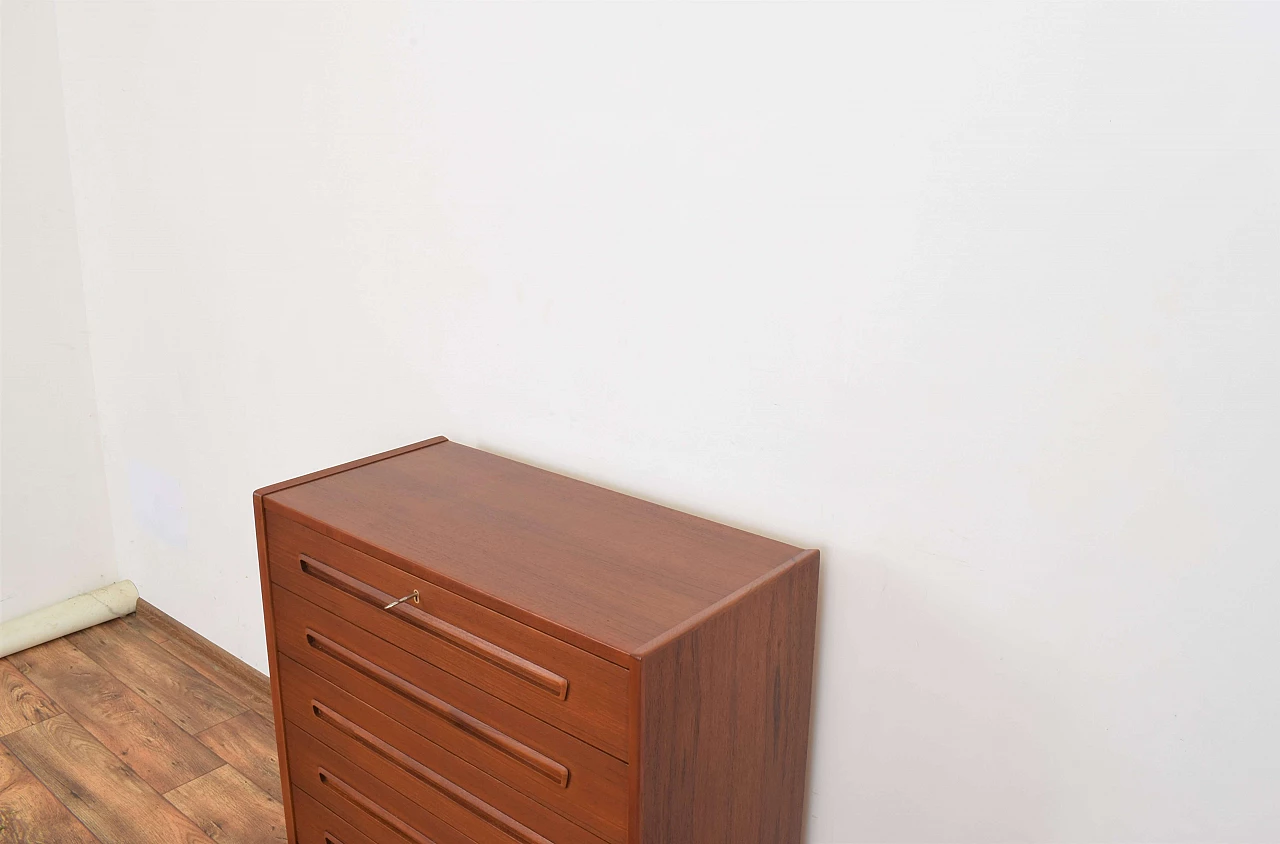 Danish teak chest of drawers, 1960s 12