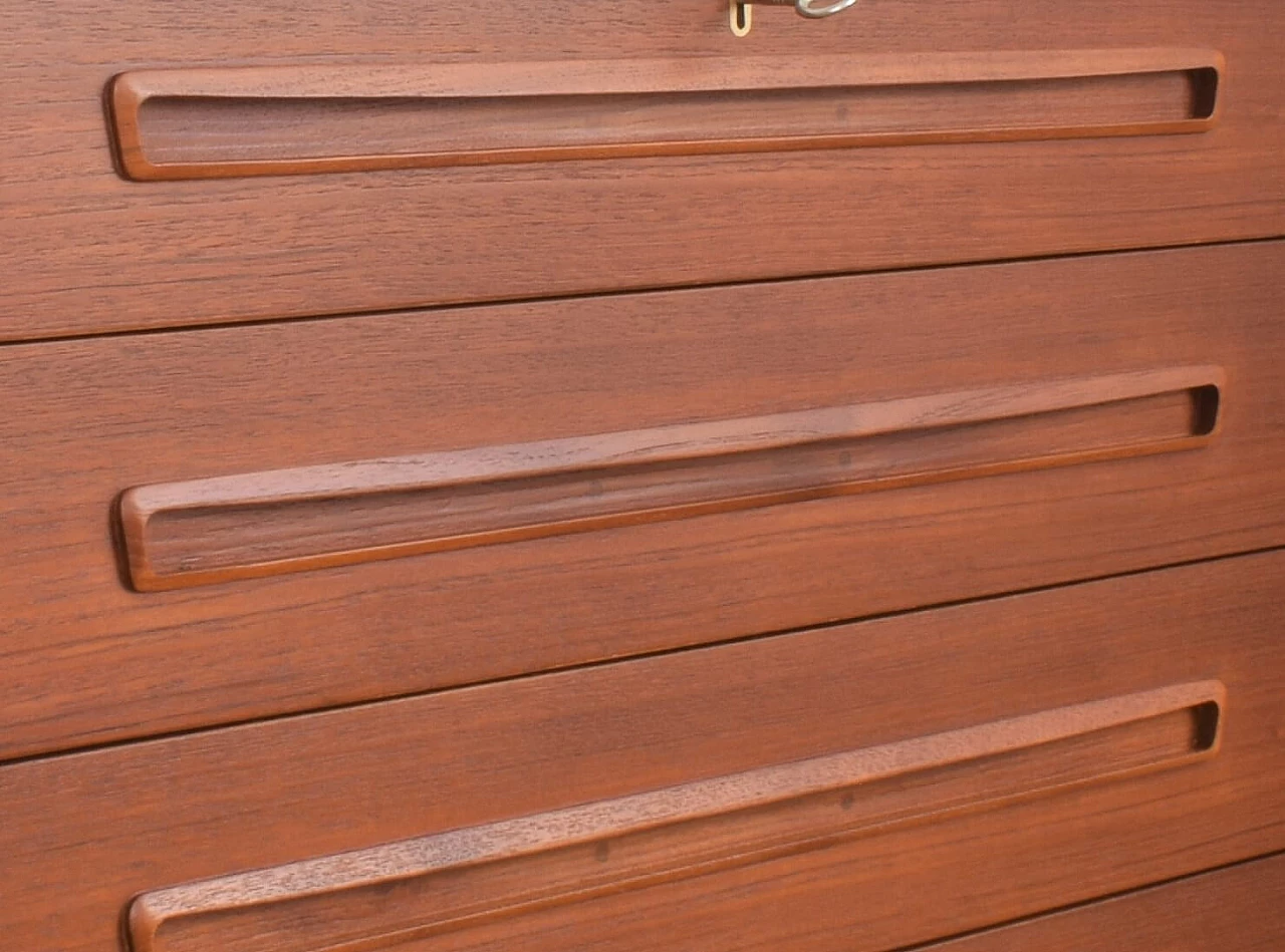 Danish teak chest of drawers, 1960s 13