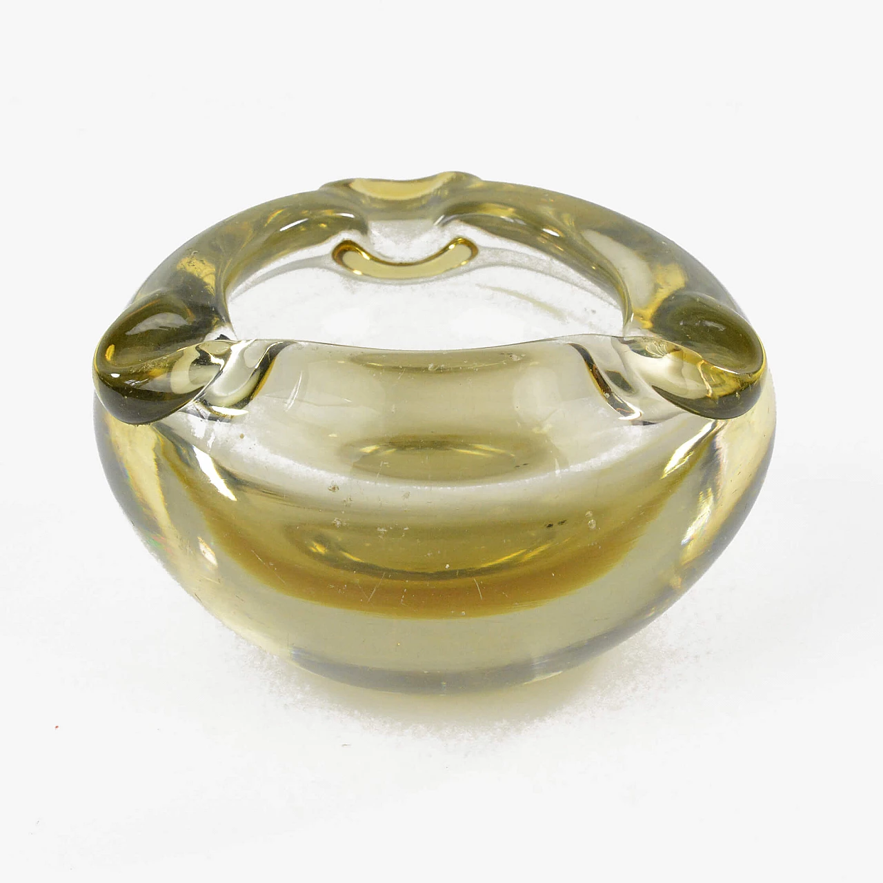 Glass ashtray by E. Beranek for Skrdlovice, 1960s 3