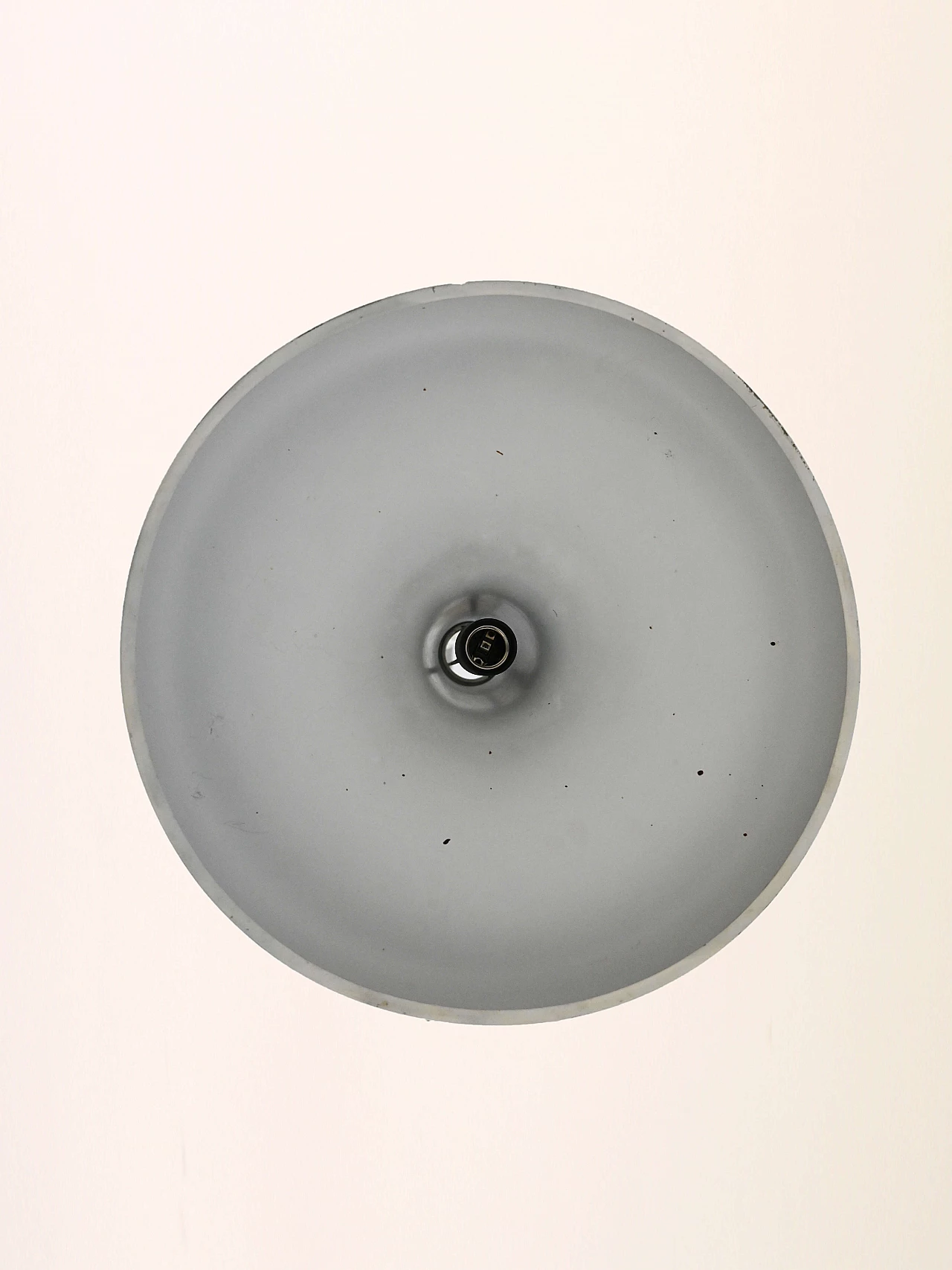 Lampada a sospensione in metallo bianco, anni '60 5