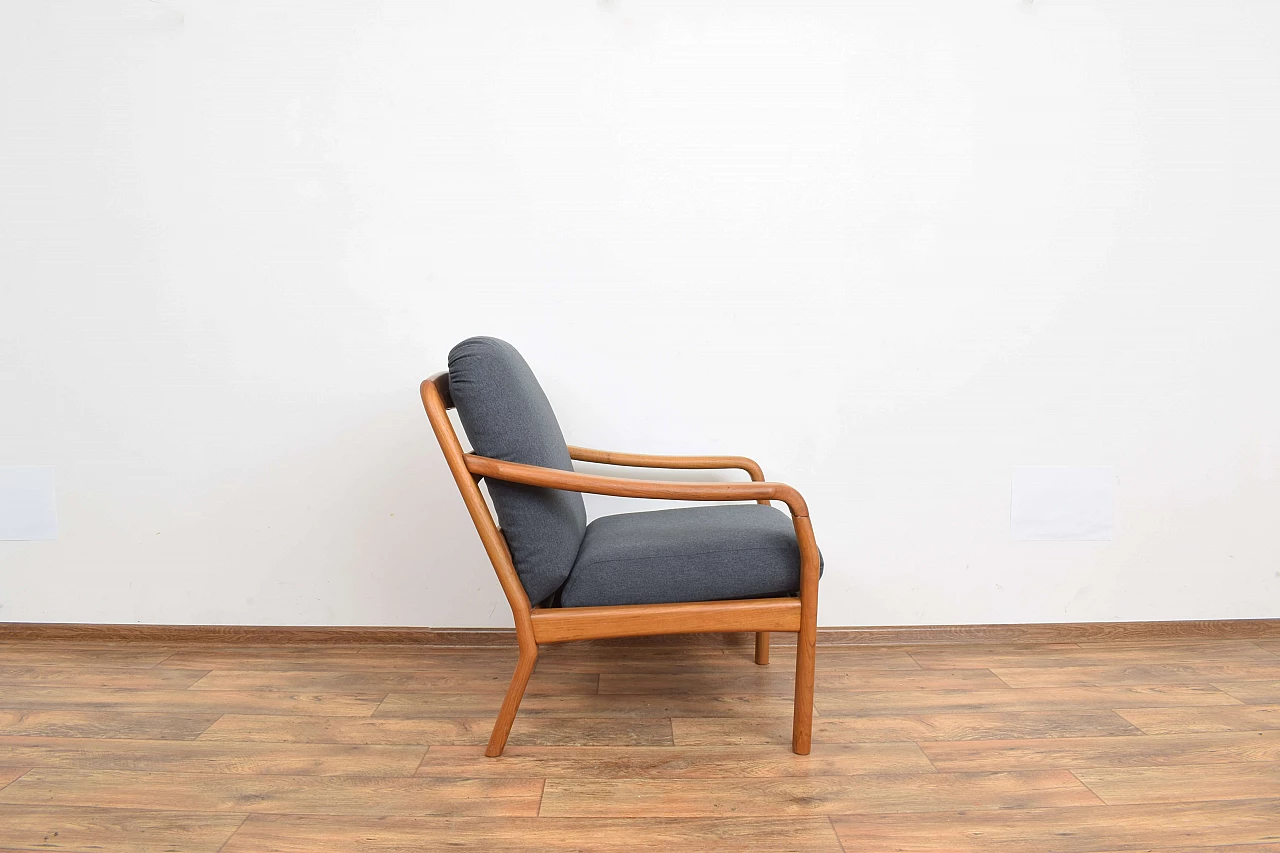 Solid teak armchair by Dyrlund, 1970s 4