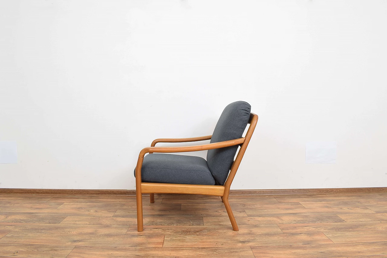 Solid teak armchair by Dyrlund, 1970s 5