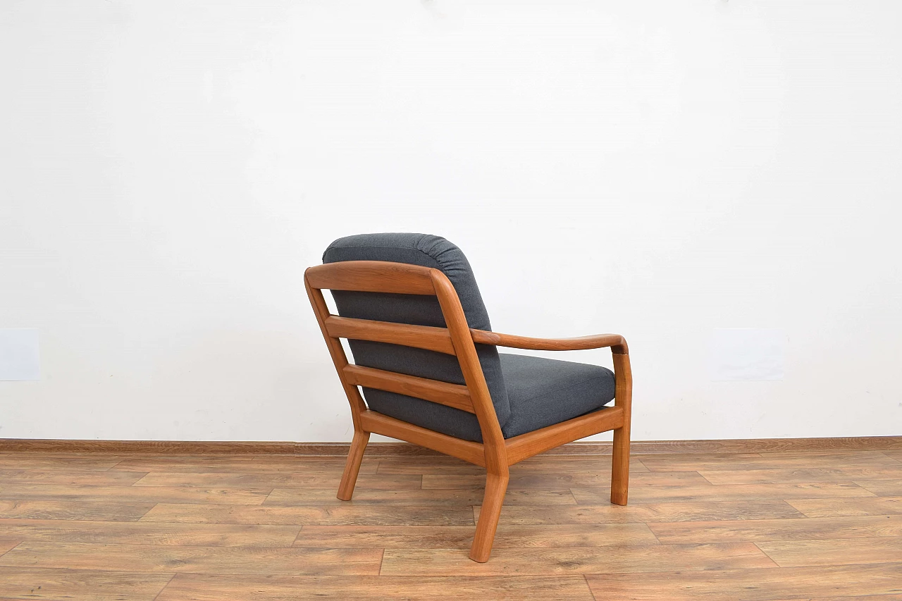 Solid teak armchair by Dyrlund, 1970s 6