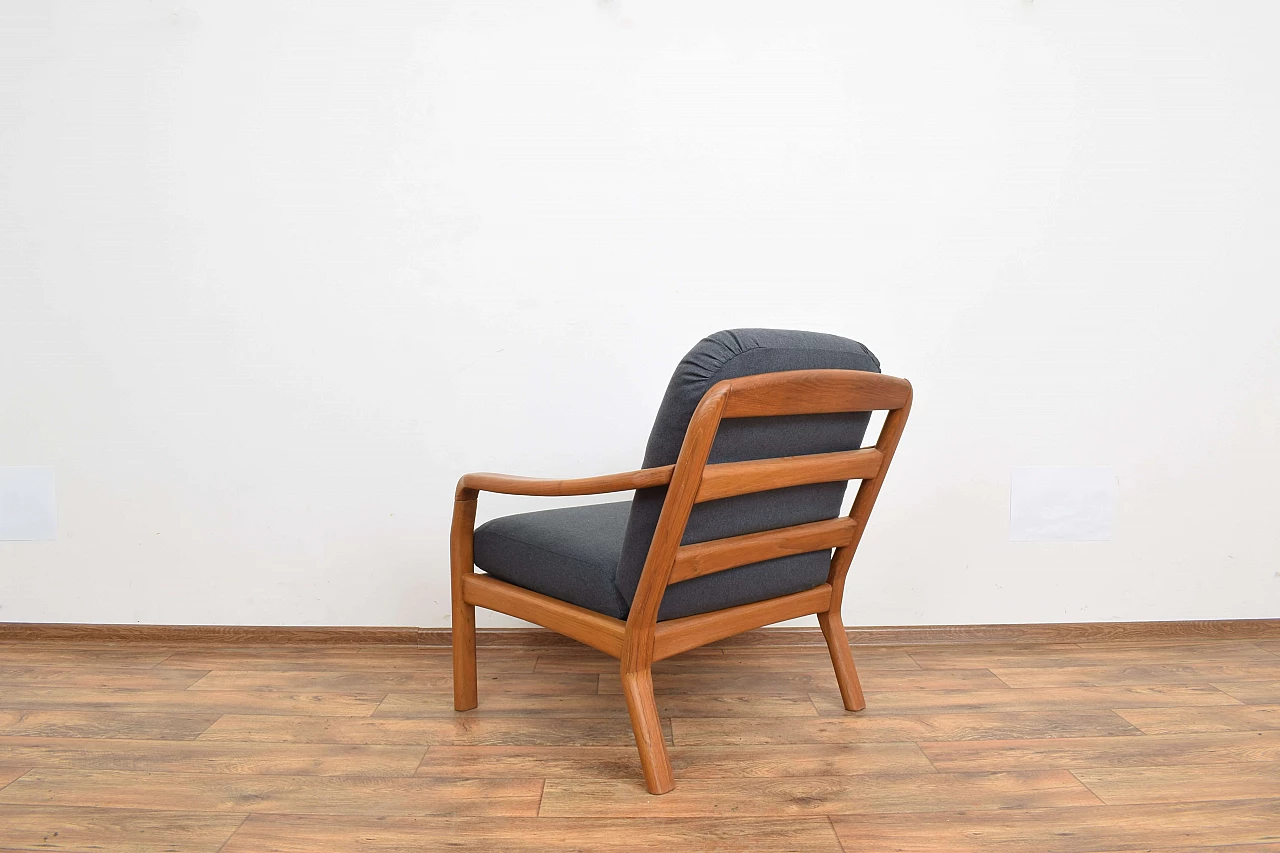 Solid teak armchair by Dyrlund, 1970s 7