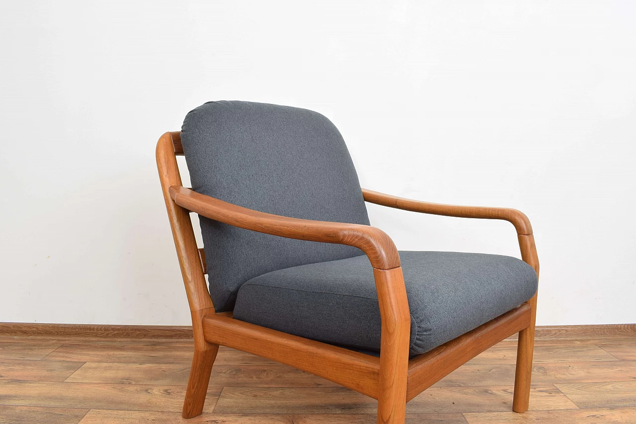 Solid teak armchair by Dyrlund, 1970s 8