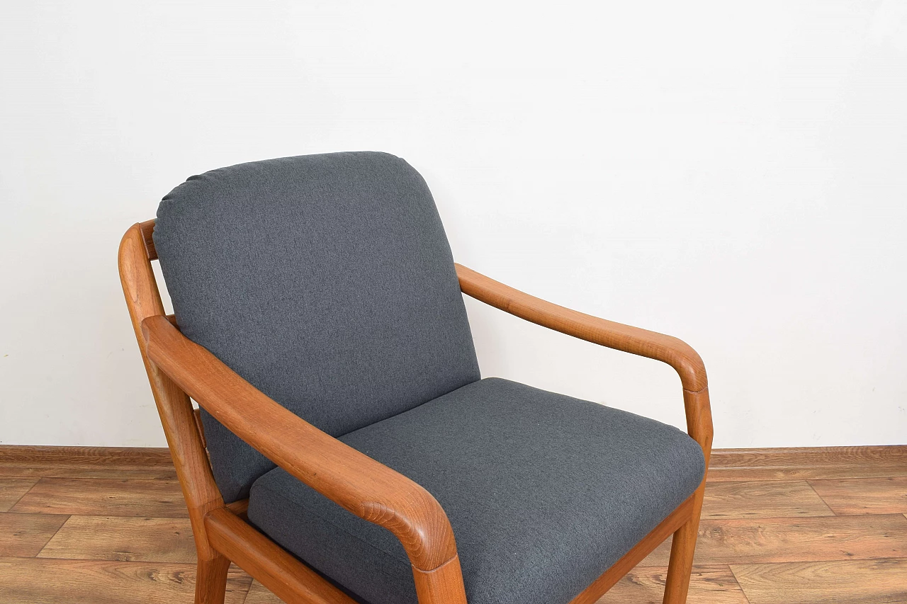 Solid teak armchair by Dyrlund, 1970s 9