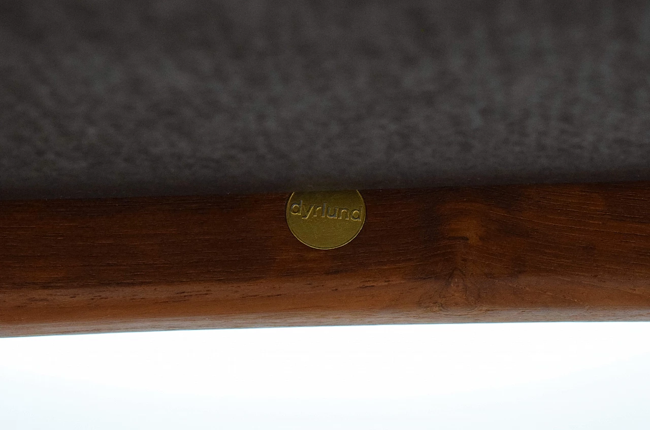 Solid teak armchair by Dyrlund, 1970s 10