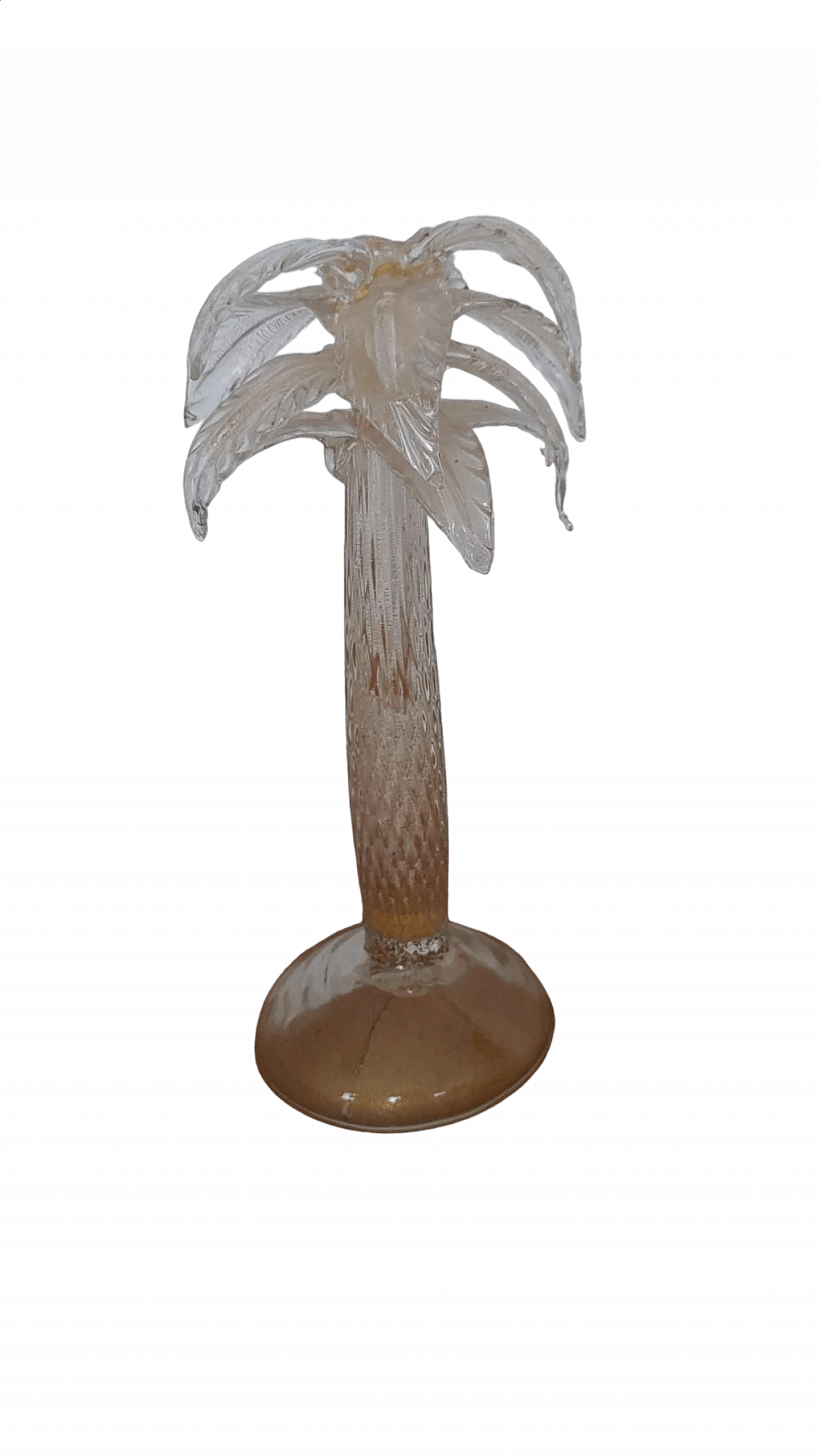 Candelabro in vetro di Murano a forma di palma, anni '70 4