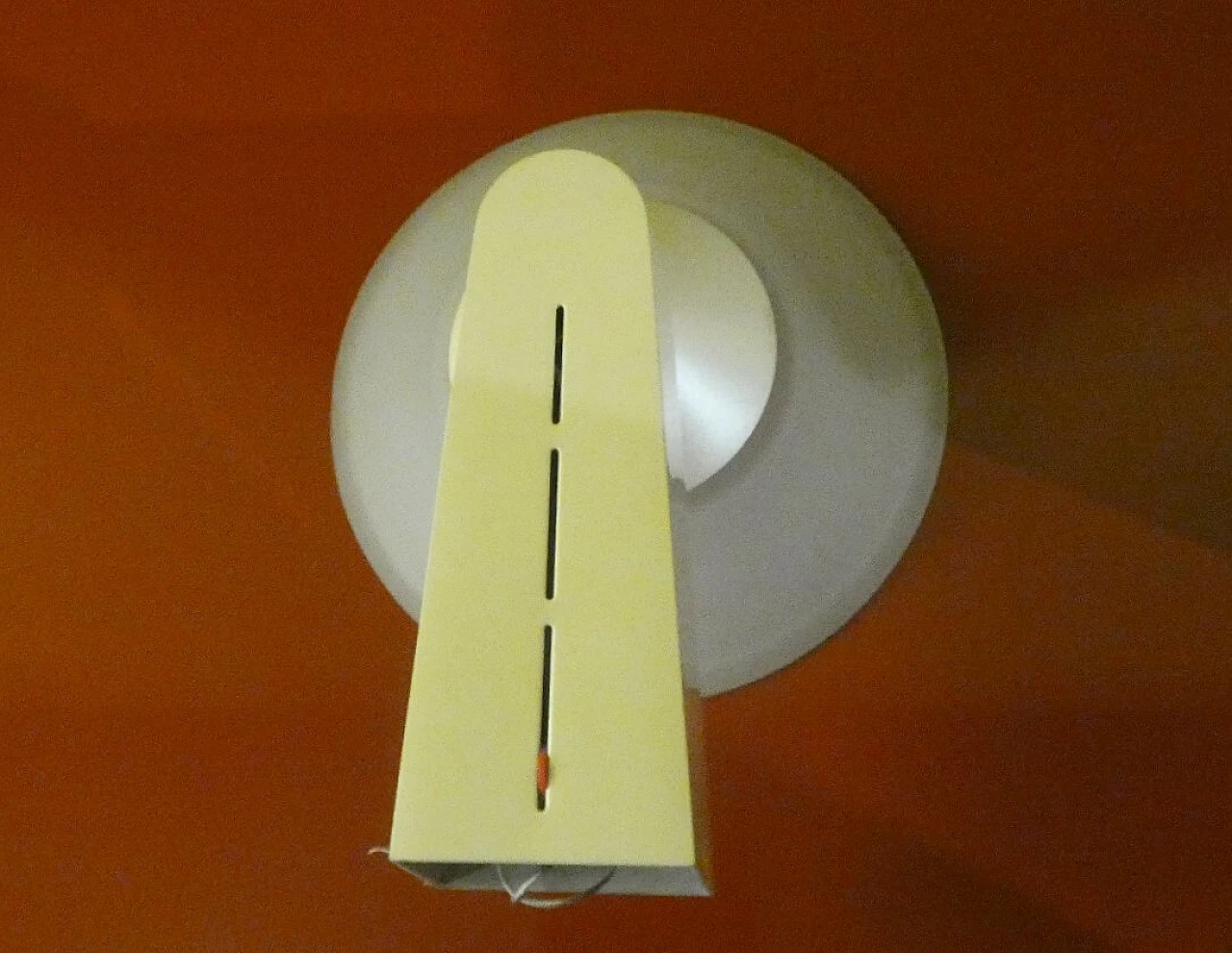 Pair of metal and glass wall lights with adjustable brightness, 1970s 10