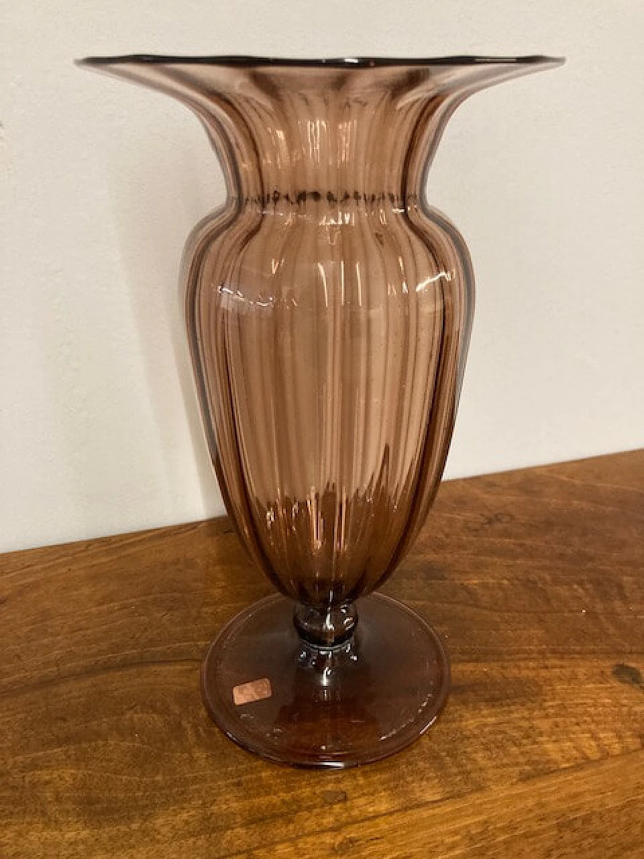 Vaso in vetro soffiato di Murano, anni '30 2