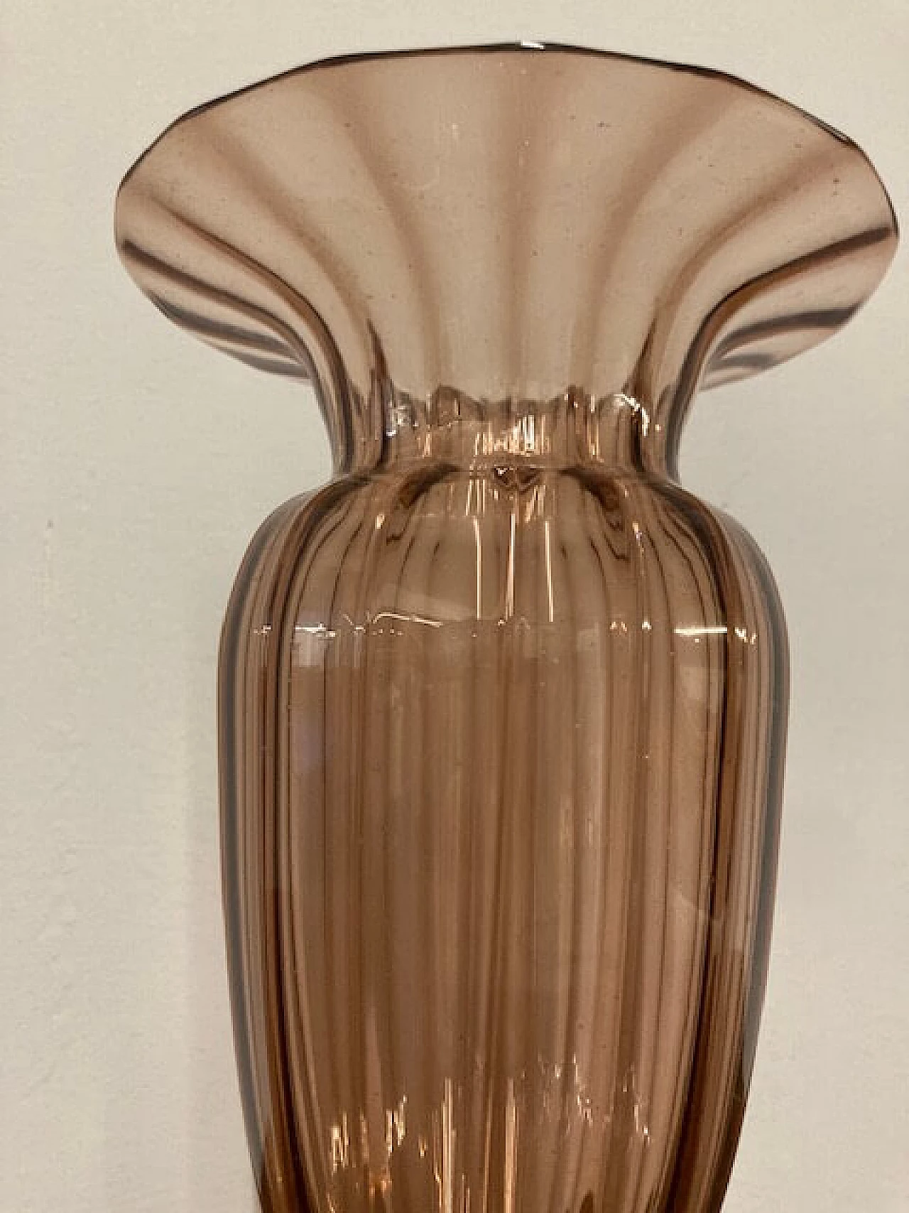 Vaso in vetro soffiato di Murano, anni '30 3