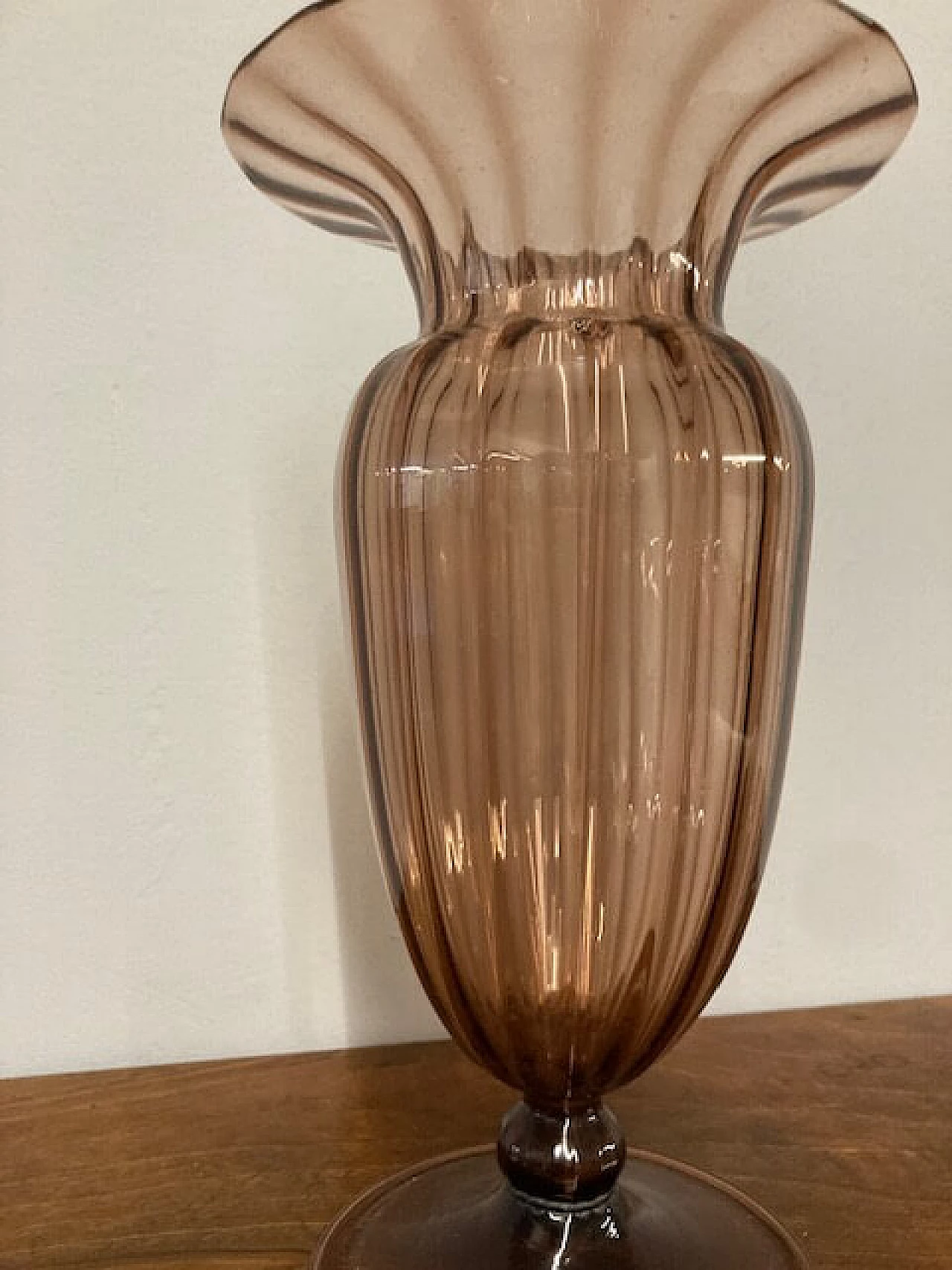 Vaso in vetro soffiato di Murano, anni '30 4