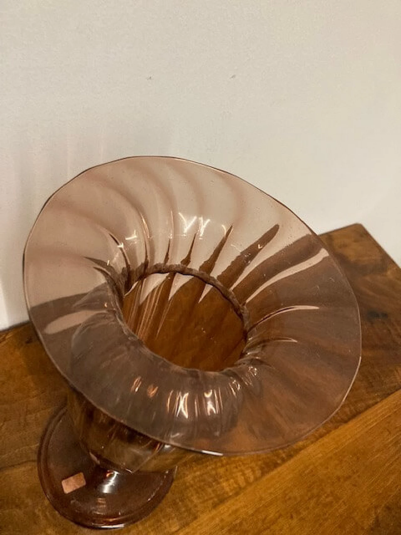 Vaso in vetro soffiato di Murano, anni '30 5