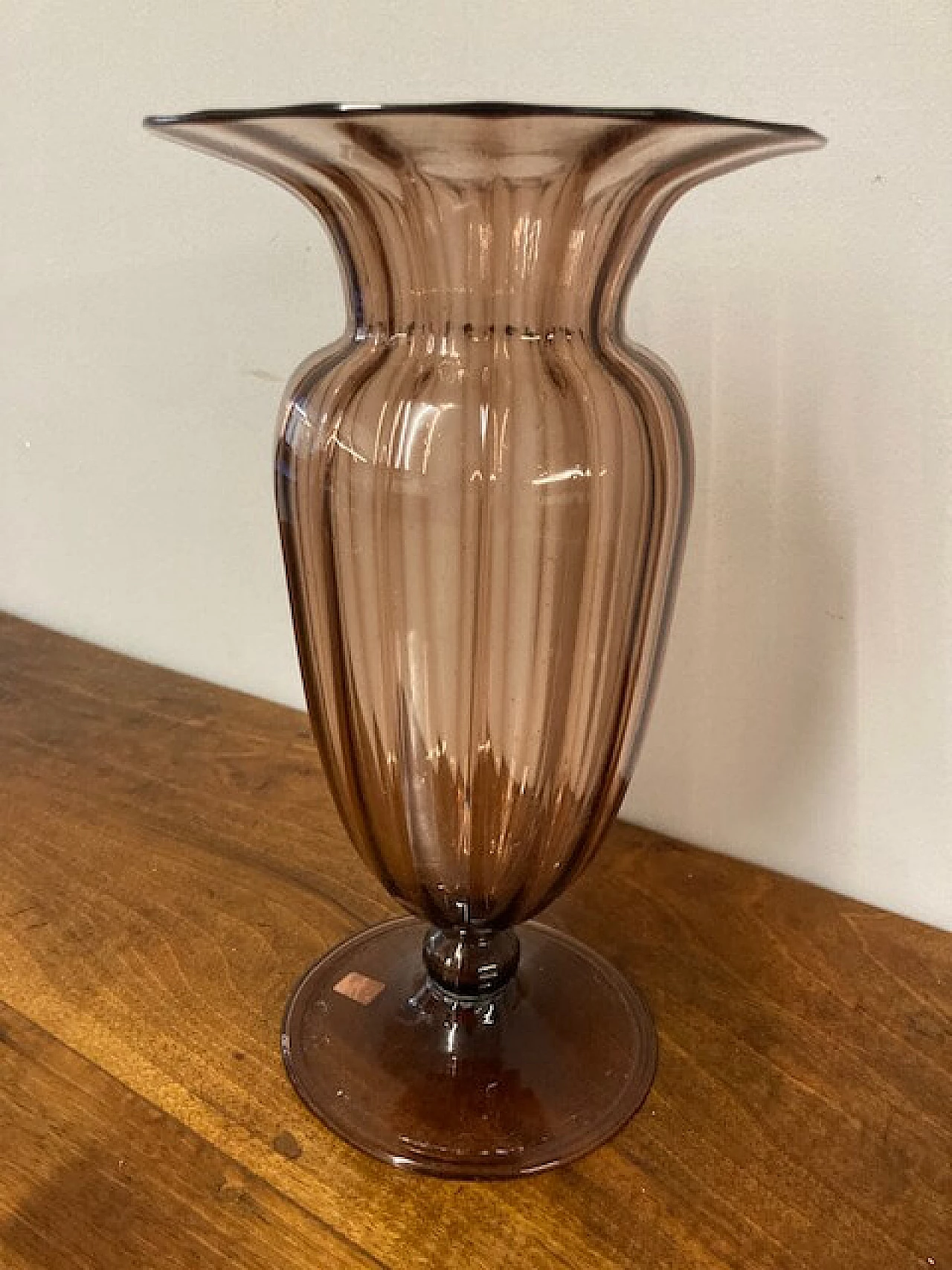 Vaso in vetro soffiato di Murano, anni '30 7