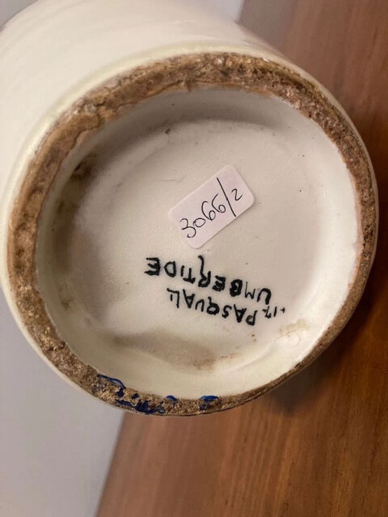 Painted majolica vase by Pasquali, 1910s 12