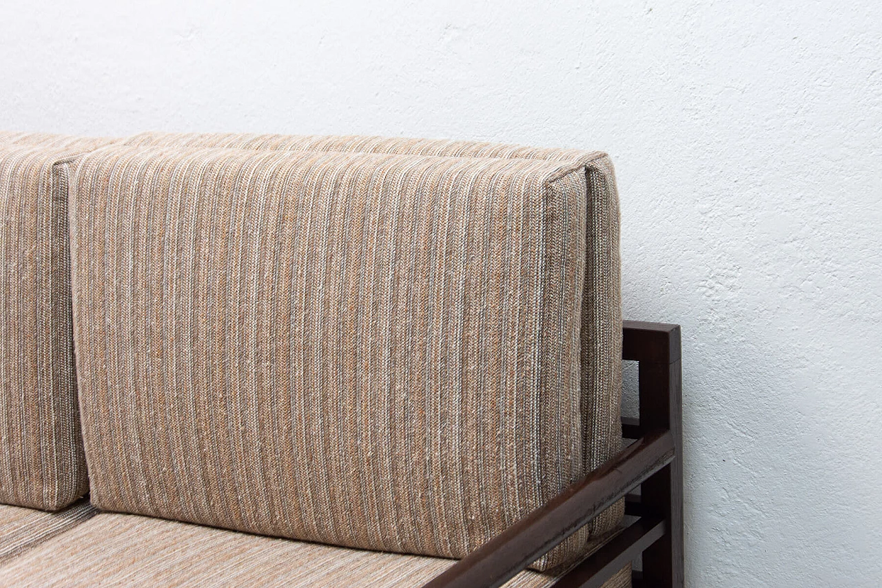 Divano letto pieghevole Art Déco in faggio, anni '30 6