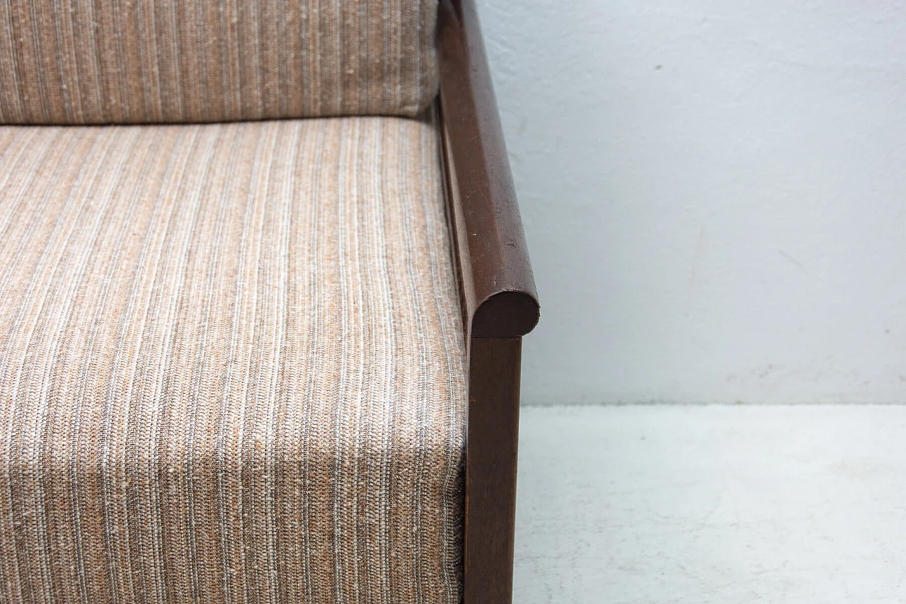 Divano letto pieghevole Art Déco in faggio, anni '30 7