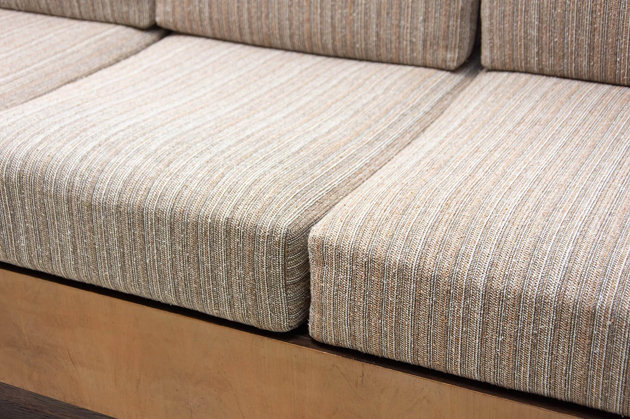 Divano letto pieghevole Art Déco in faggio, anni '30 8