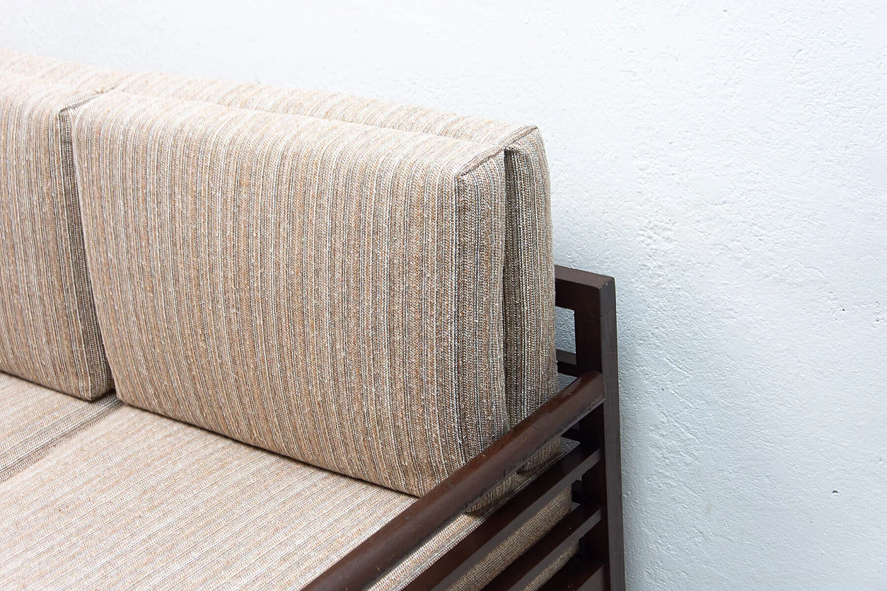 Divano letto pieghevole Art Déco in faggio, anni '30 10