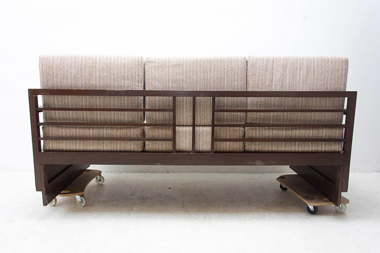 Divano letto pieghevole Art Déco in faggio, anni '30 18