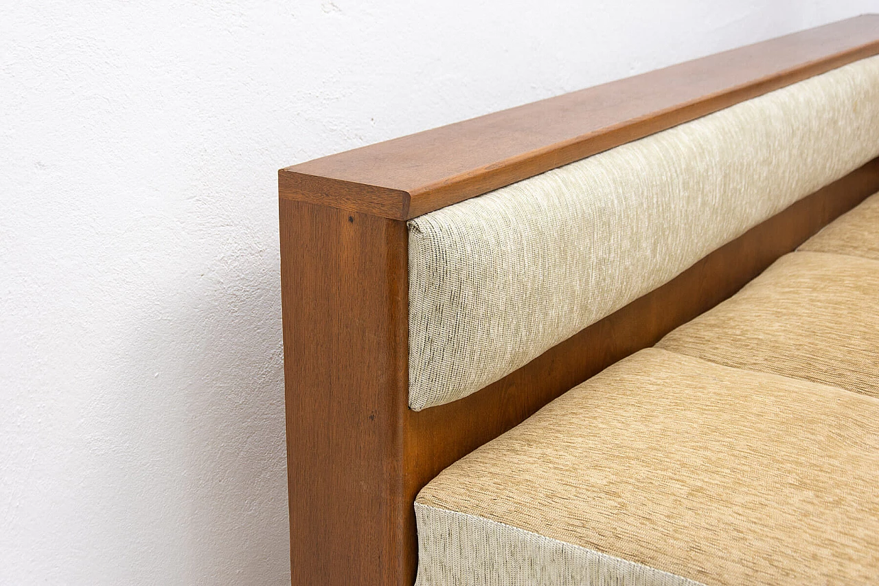 Divano angolare in faggio e tessuto, anni '30 7