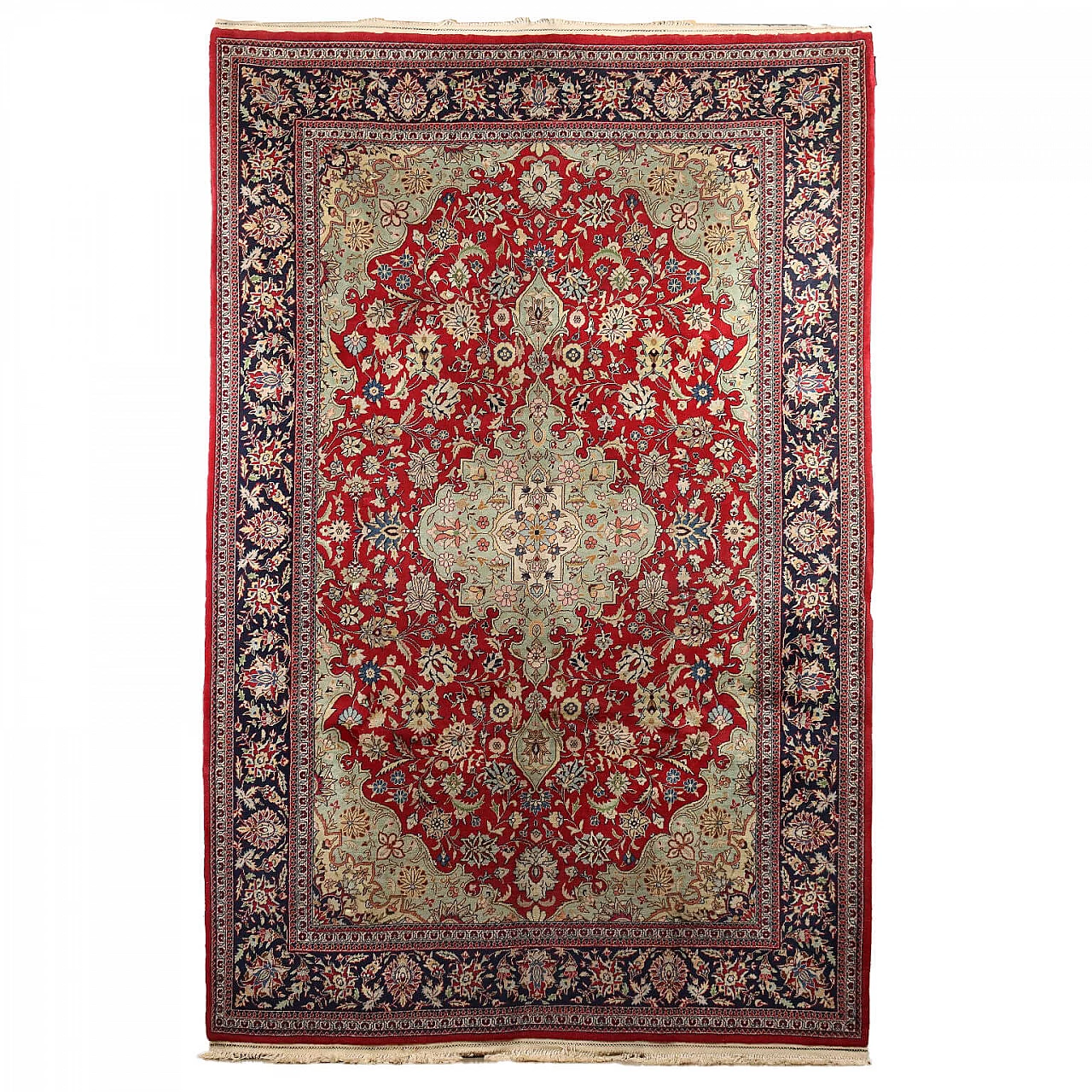 Tappeto iraniano Tabriz in lana e cotone 1