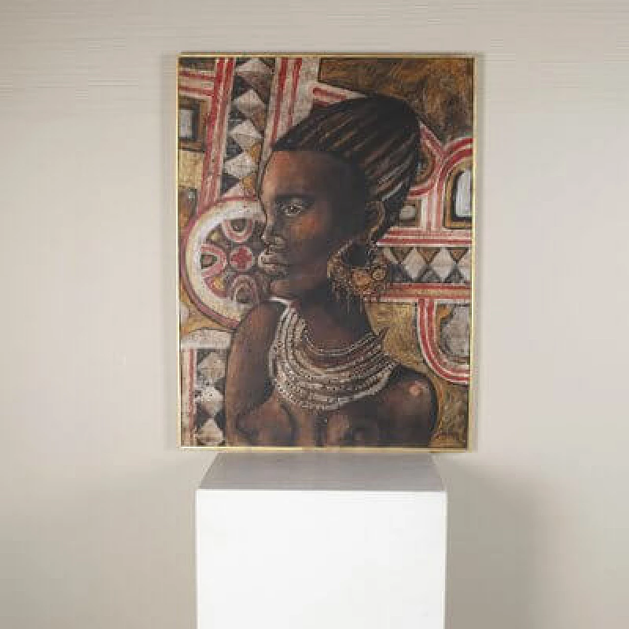 Etiennette Johan, Donna post-cubista, olio su tela, anni '50 1