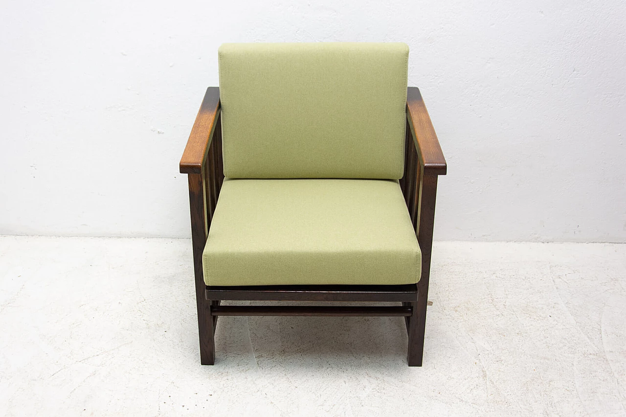 Pair of Art Deco armchairs by Jan Vaněk and Jaroslav Grunt, 1930s 11