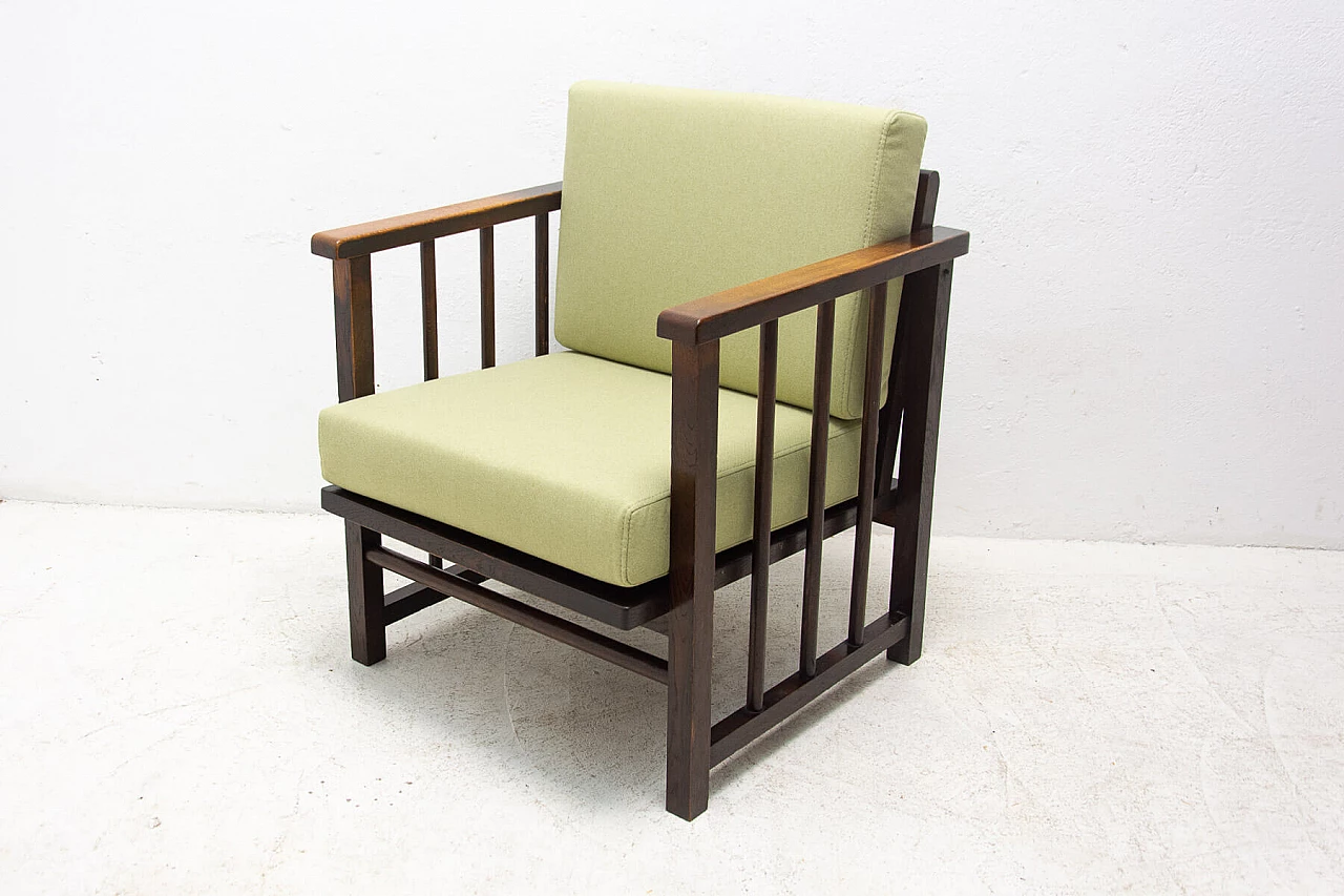 Pair of Art Deco armchairs by Jan Vaněk and Jaroslav Grunt, 1930s 17