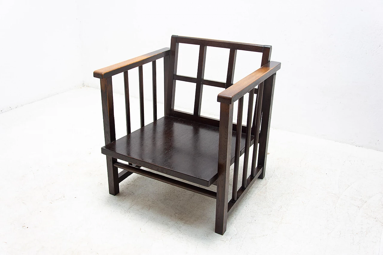 Pair of Art Deco armchairs by Jan Vaněk and Jaroslav Grunt, 1930s 26