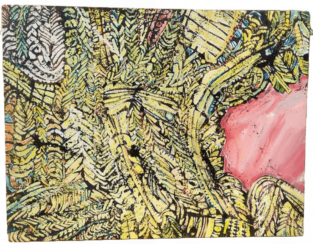 Victor Lacks, Possible jaune I, acrylic on canvas, 1972 5