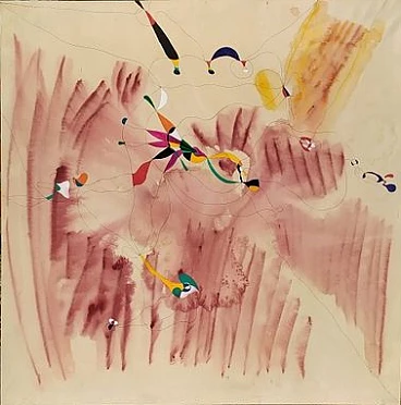 Robert Jay Wolff, Pittura, olio su tela, 1970