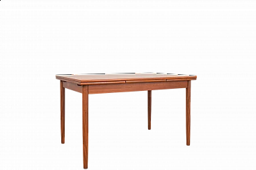 Danish teak extendable table, 1960s