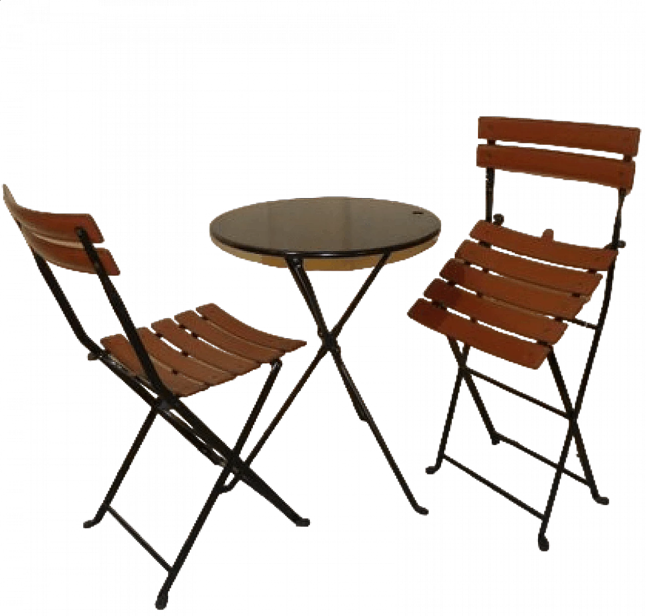 Coppia di sedie pieghevoli Celestina e tavolino Cumano per Zanotta, anni '70 15