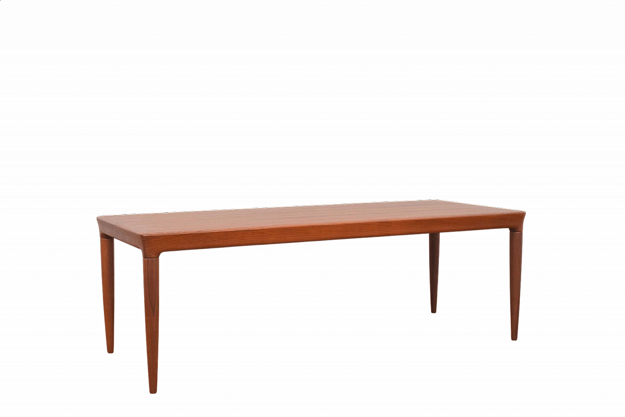 Teak coffee table by Johannes Andersen for CFC Silkeborg, 1960s 12