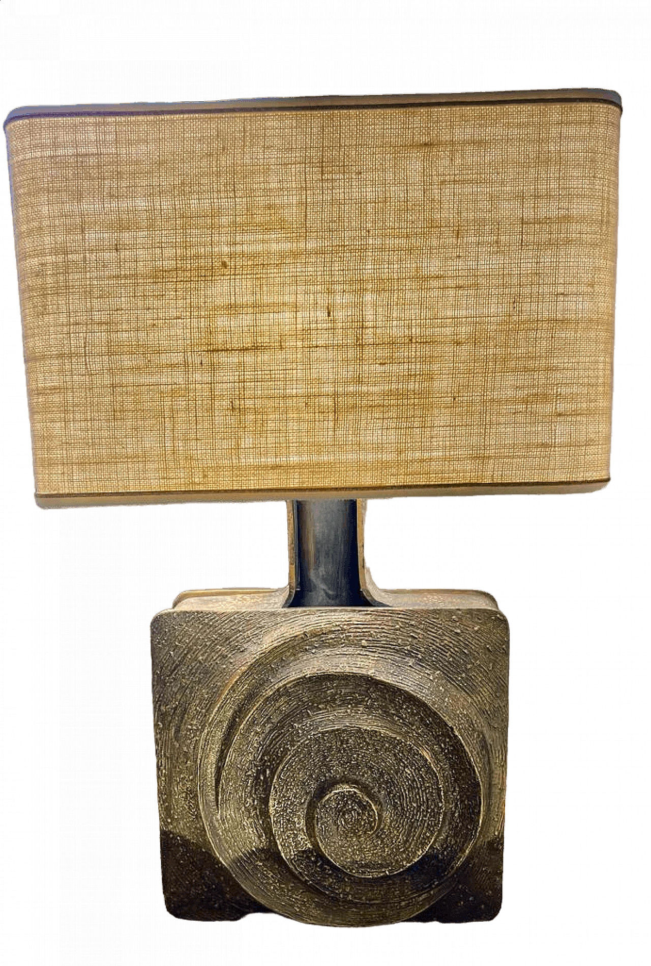 Pair of bronze lamps by Pragos, 1960s 4