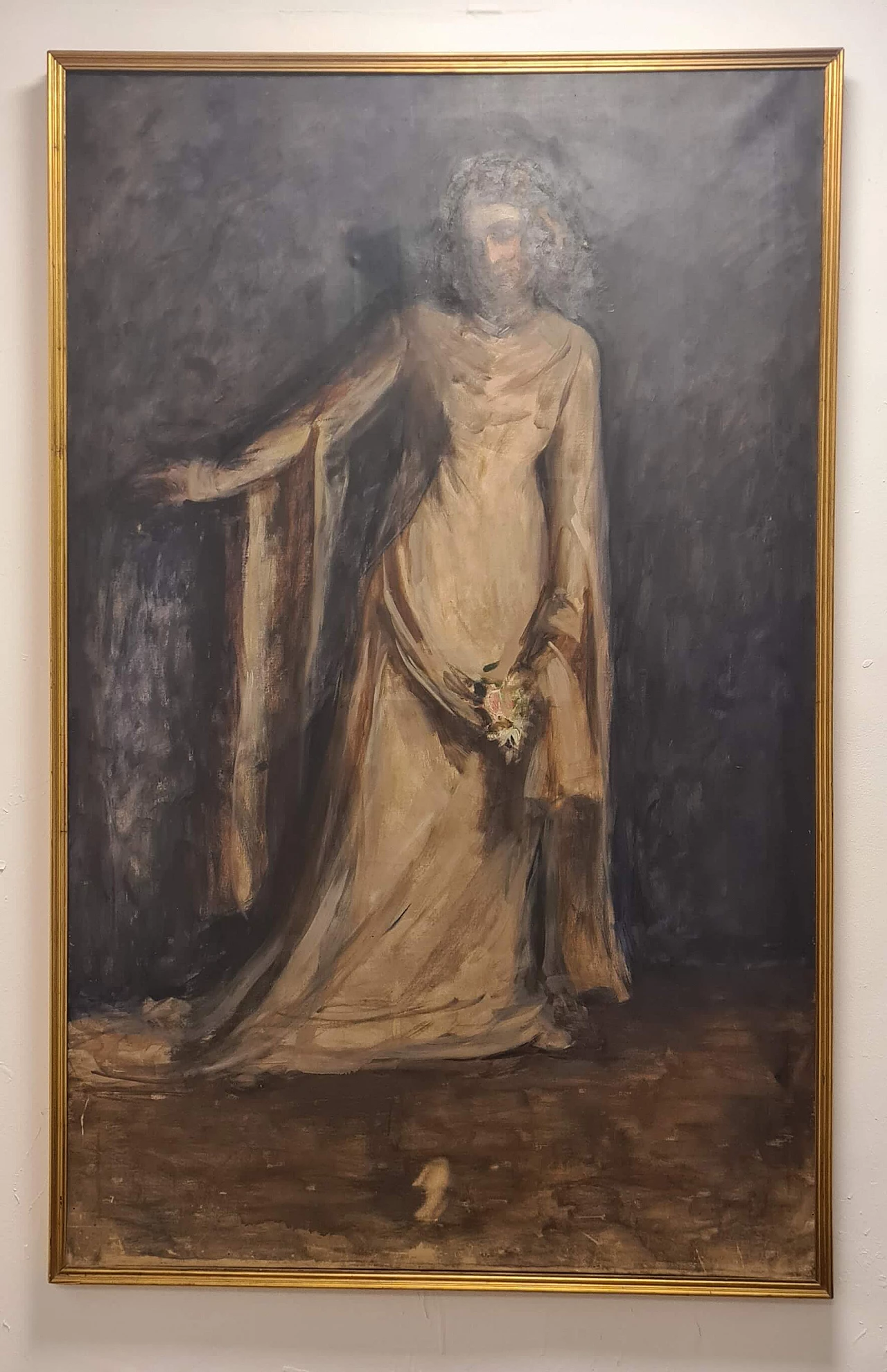 Ernestina Mack Orlandini, female portrait, oil on canvas, early 20th century 2