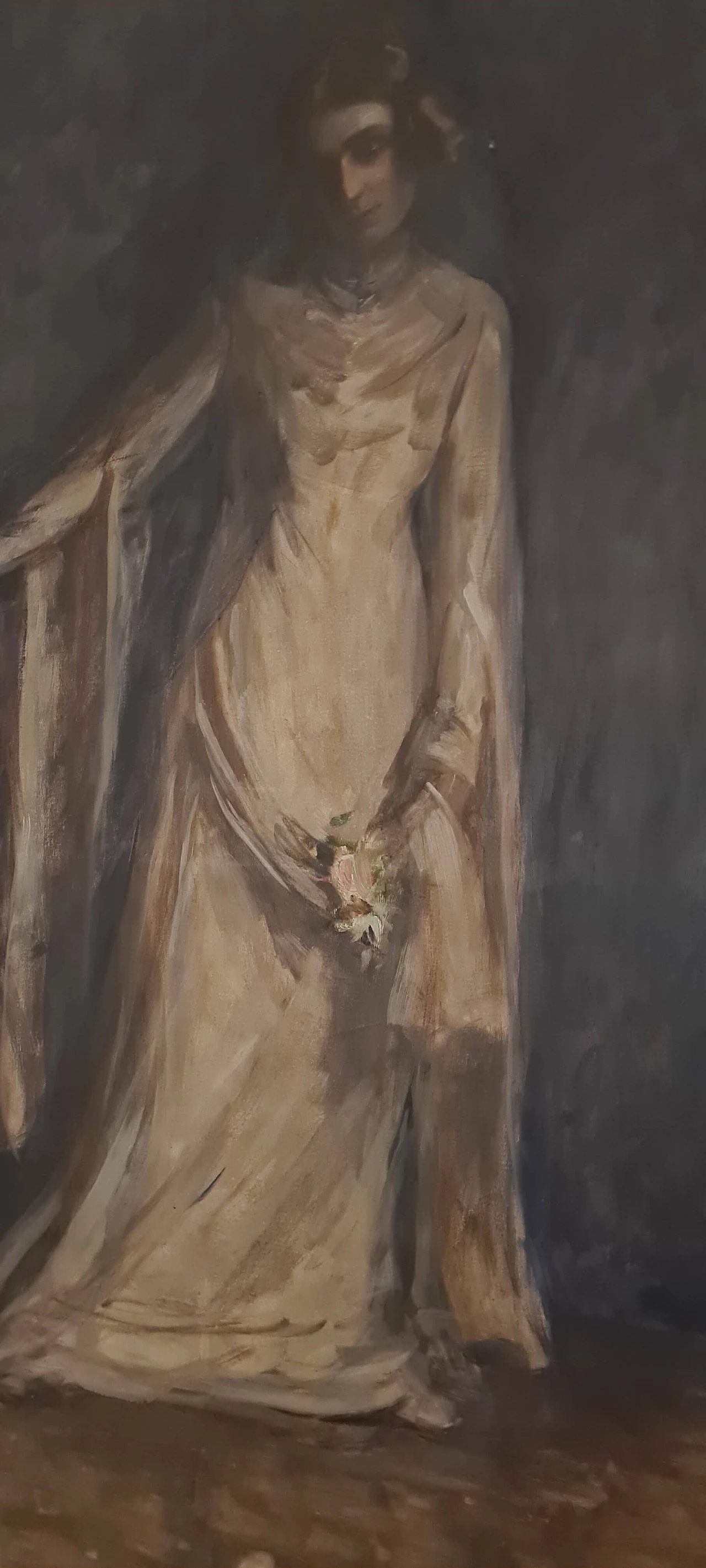 Ernestina Mack Orlandini, ritratto femminile, olio su tela, inizio '900 4